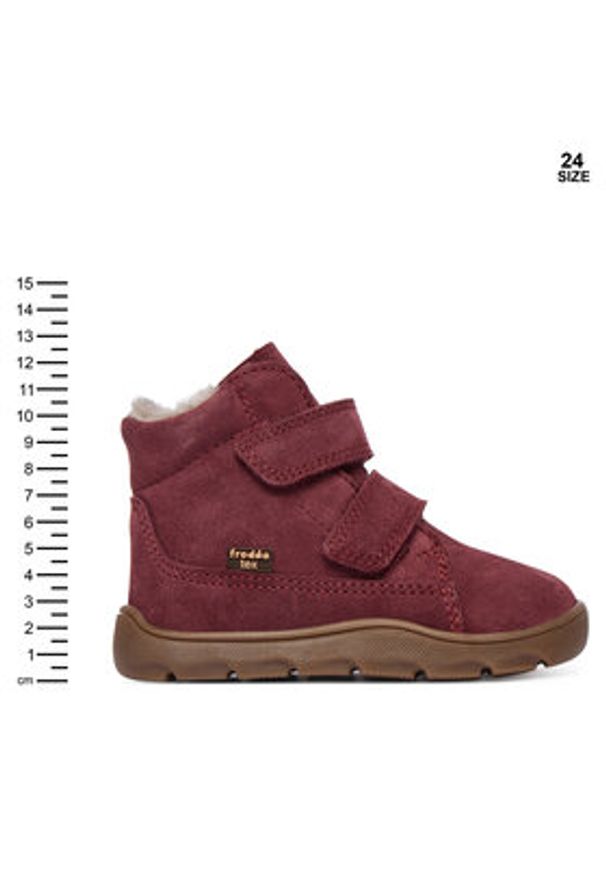 Froddo Śniegowce G2110151-4 M Bordowy. Kolor: czerwony. Materiał: skóra, zamsz