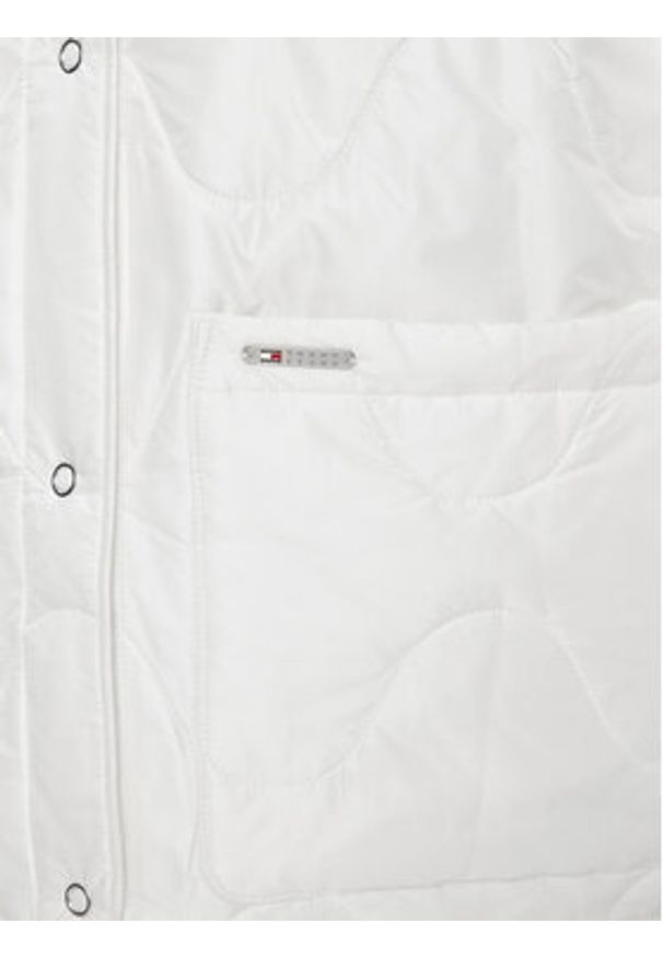 Tommy Jeans Kurtka przejściowa Tjw Onion Quilt Liner Jacket DW0DW17235 Biały Regular Fit. Kolor: biały. Materiał: syntetyk