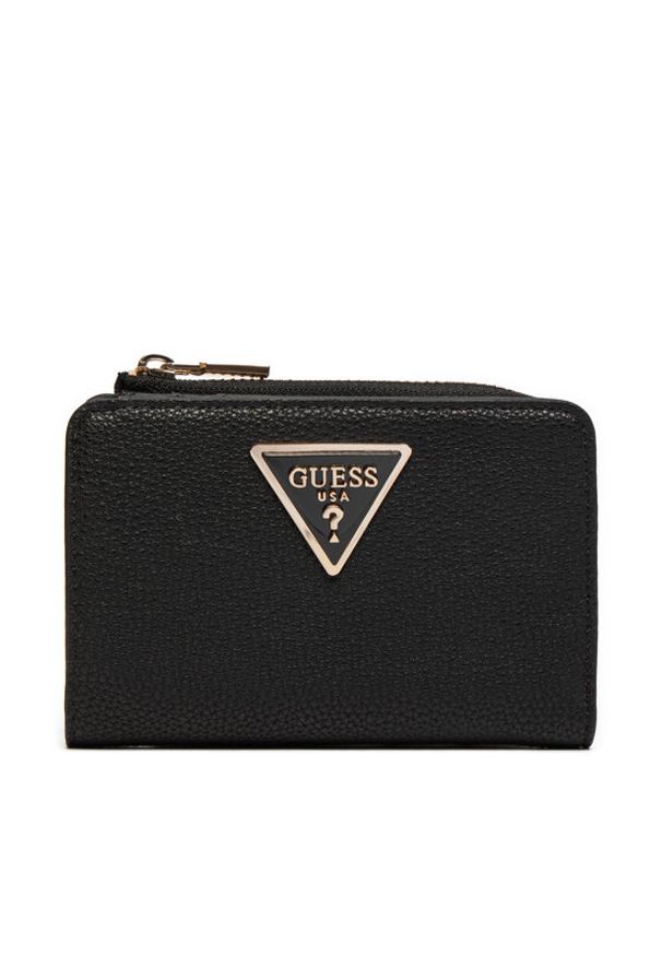 Guess Mały Portfel Damski Laurel (BG) Wallets SWBG85 00560 Czarny. Kolor: czarny. Materiał: skóra