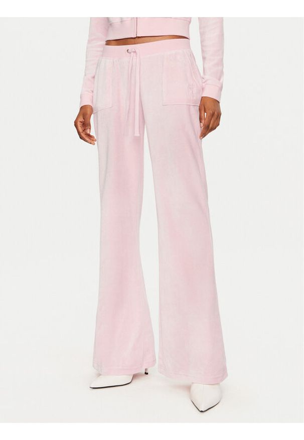 Juicy Couture Spodnie dresowe Caisa JCSEBJ008 Różowy Slim Fit. Kolor: różowy. Materiał: bawełna