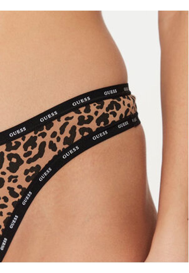 Guess Komplet 3 par stringów O5RG22 K6YW1 Kolorowy. Materiał: bawełna. Wzór: kolorowy