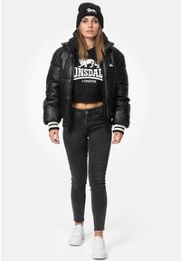 Parka dla kobiet Lonsdale Hybrasal. Kolor: czarny, wielokolorowy, biały. Materiał: guma. Sezon: zima. Sport: turystyka piesza #2