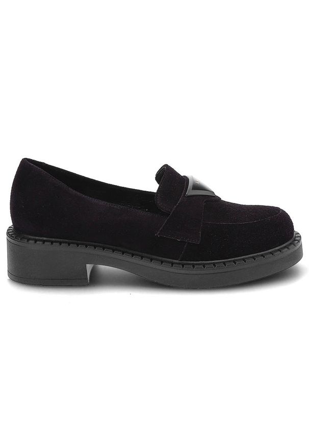 Fioletowe Mokasyny Lamanti Damskie Modne Buty. Okazja: na uczelnię, do pracy. Zapięcie: bez zapięcia. Kolor: fioletowy. Szerokość cholewki: normalna. Materiał: skóra, zamsz. Sezon: jesień. Obcas: na obcasie. Styl: klasyczny. Wysokość obcasa: niski