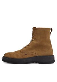 TOMMY HILFIGER - Tommy Hilfiger Trzewiki Th Everyday Core Suede Boot FM0FM04660 Brązowy. Kolor: brązowy