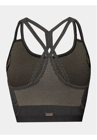 Athlecia Biustonosz sportowy Powerfull W Seamless Bra EA233337 Brązowy Regular Fit. Kolor: brązowy. Materiał: syntetyk