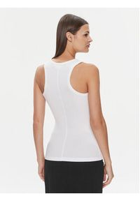 Calvin Klein Top Modal Rib Tank Top K20K206406 Biały Slim Fit. Kolor: biały