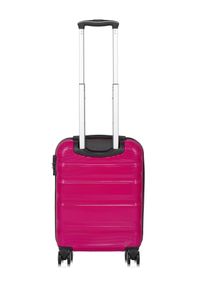 Ochnik - Komplet walizek na kółkach 19'/24'/28'. Kolor: różowy. Materiał: materiał, poliester, guma, kauczuk #11