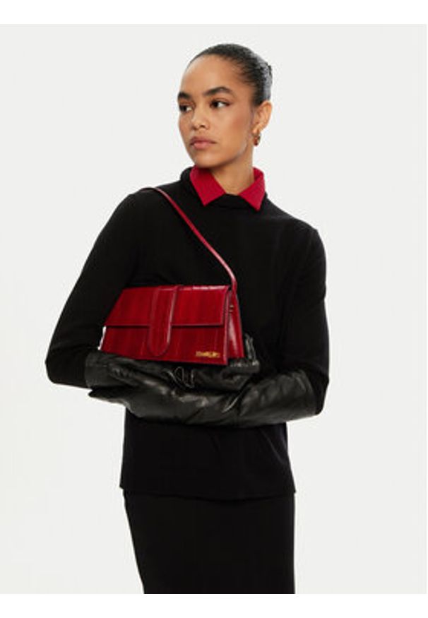 JACQUEMUS Torebka Le Bambino Long 221BA013-3169 Czerwony. Kolor: czerwony. Materiał: skórzane