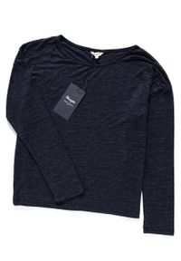 Wrangler - DAMSKI LONGSLEEVE WRANGLER L/S MIX TEE BLUE INDIGO W7329E441. Długość rękawa: długi rękaw