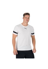 Puma - Koszulka piłkarska męska PUMA teamRISE Jersey. Kolor: biały, wielokolorowy, czarny. Materiał: jersey. Sport: piłka nożna