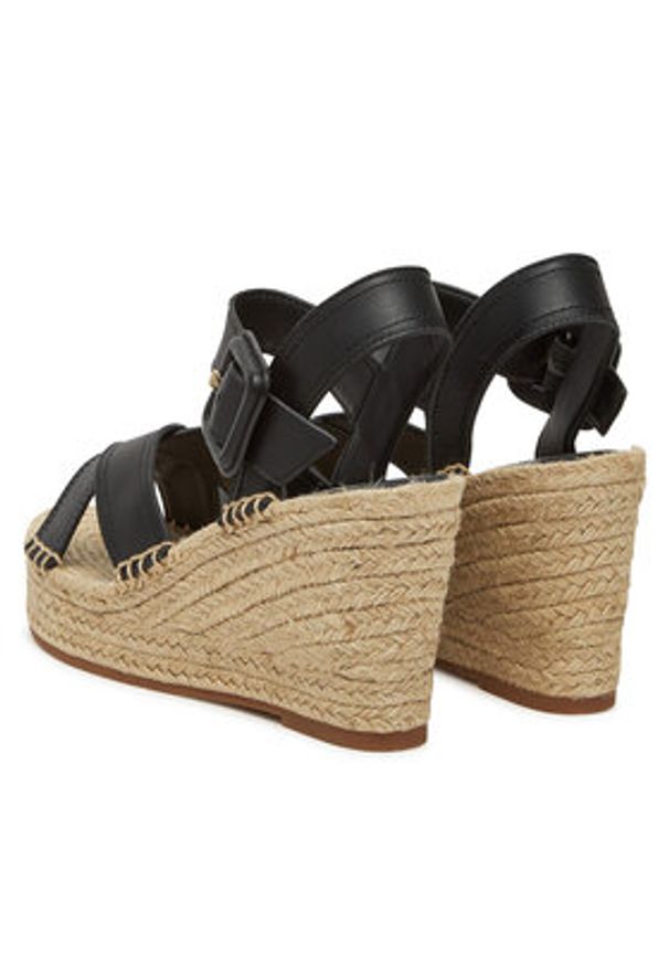 BOSS Espadryle Madeira 50546334 Czarny. Kolor: czarny. Materiał: skóra