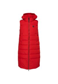 ZONE PERFECT - Damska kamizelka LOAP Tamaja długa, czerwona, S. Kolor: czerwony. Materiał: materiał, puch. Długość: długie #1