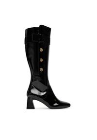 Karl Lagerfeld - KARL LAGERFELD Kozaki KL31475A Czarny. Kolor: czarny. Materiał: skóra
