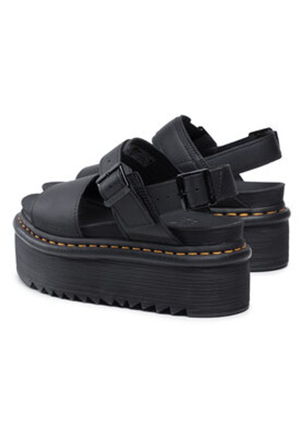 Dr. Martens Sandały Voss Quad 26725001 Czarny. Kolor: czarny. Materiał: skóra