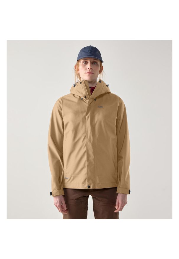 Damska kurtka wodoodporna Haglöfs Breeze. Kolor: beżowy. Sport: turystyka piesza