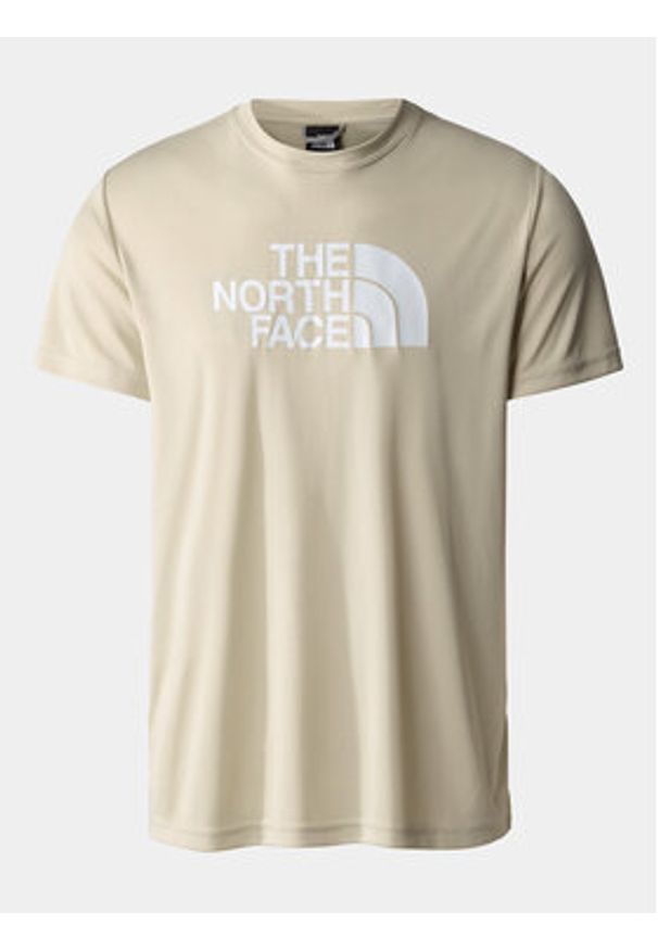 The North Face Koszulka techniczna Reaxion Easy NF0A4CDV Beżowy Regular Fit. Kolor: beżowy. Materiał: syntetyk