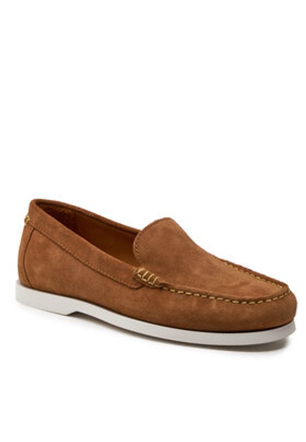 Polo Ralph Lauren Mokasyny 803932196003 Brązowy. Kolor: brązowy. Materiał: zamsz, skóra