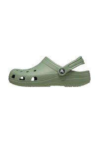 Crocs Clásico Zueco. Kolor: zielony. Materiał: syntetyk, materiał. Styl: sportowy #1
