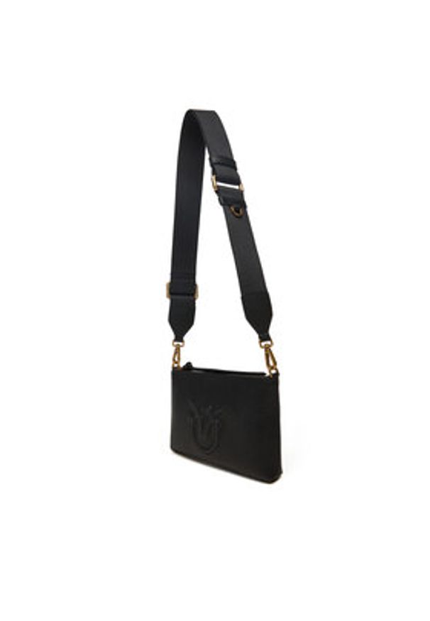 Pinko - PINKO Torebka Flat Horizontal Mini AI 25-26 104277 A29Q Czarny. Kolor: czarny. Materiał: skórzane