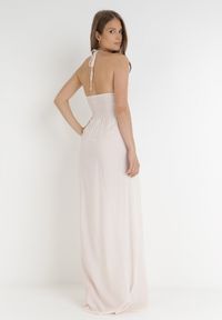 Born2be - Jasnoróżowa Sukienka Zerlaivo. Kolor: różowy. Materiał: koronka, bawełna. Wzór: koronka, aplikacja. Sezon: lato. Styl: boho. Długość: maxi #6