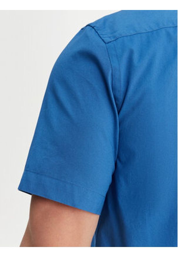 TOMMY HILFIGER - Tommy Hilfiger Koszula Flex MW0MW42630 Niebieski Regular Fit. Kolor: niebieski. Materiał: bawełna