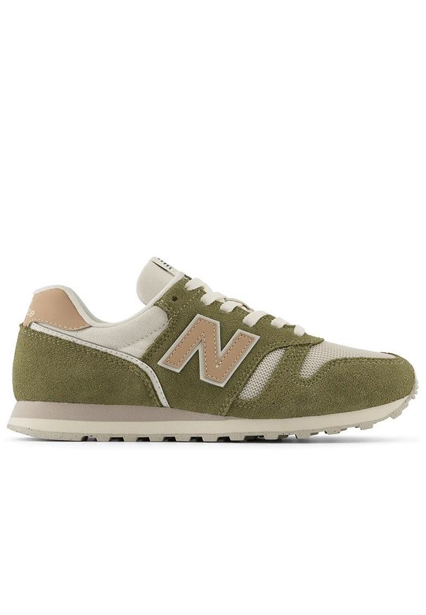 Buty New Balance WL373RE2 - zielone. Okazja: na co dzień. Kolor: zielony. Materiał: guma, syntetyk, zamsz, materiał. Szerokość cholewki: normalna. Wzór: aplikacja. Model: New Balance 373