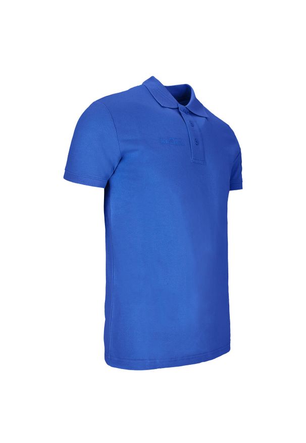 Koszulka Polo KEEZA Velve. Typ kołnierza: polo. Kolor: niebieski. Sport: piłka nożna