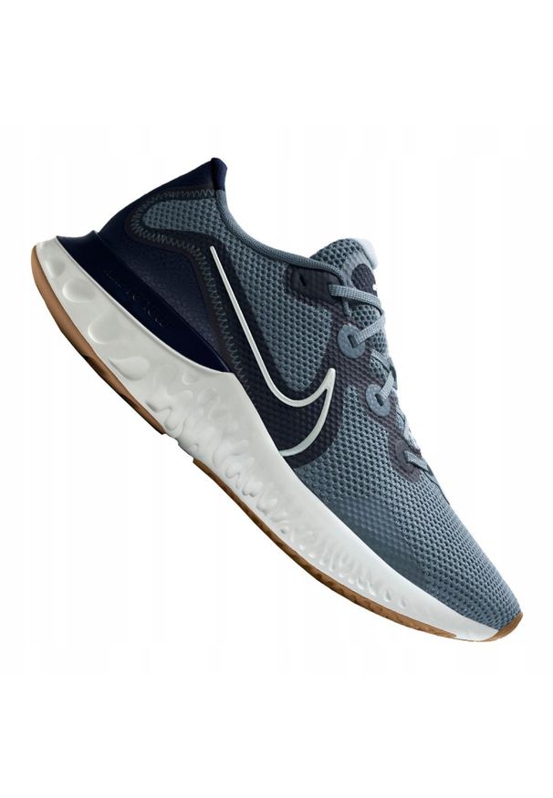 Buty biegowe Nike Renew Run M CK6357-008 granatowe niebieskie. Okazja: na co dzień. Kolor: niebieski. Materiał: materiał, guma, tkanina, syntetyk. Szerokość cholewki: normalna. Sezon: zima. Sport: bieganie