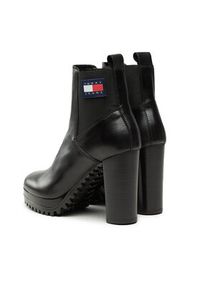 Tommy Jeans Botki Tjw New Ess High Heel Boot EN0EN02439 Czarny. Kolor: czarny. Materiał: skóra #2