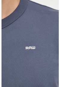 G-Star RAW - G-Star Raw bluza bawełniana D21567.D136 męska kolor granatowy gładka. Kolor: niebieski. Materiał: bawełna. Wzór: gładki #2