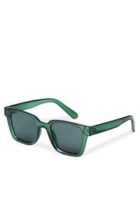 Jack & Jones - Okulary przeciwsłoneczne Jack&Jones. Kolor: zielony