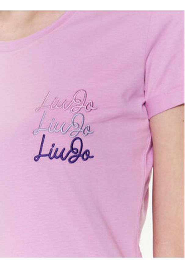 Liu Jo T-Shirt WA3139 J6308 Różowy Regular Fit. Kolor: różowy. Materiał: bawełna