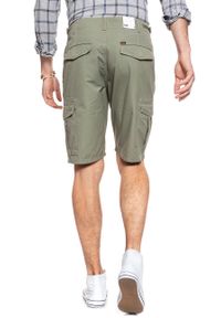 Lee - SPODENKI LEE FATIGUE SHORT LICHEN GREEN L73BCJ82. Materiał: materiał