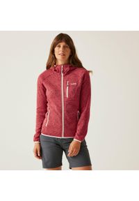 Regatta - Polar turystyczny damski Newhill z kapturem. Typ kołnierza: kaptur. Kolor: różowy. Materiał: polar. Sport: turystyka piesza #1