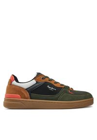 Pepe Jeans Sneakersy Kore Skate M PMS00027 Khaki. Kolor: brązowy. Materiał: skóra, zamsz. Sport: skateboard #1