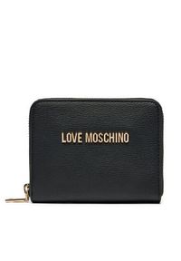 Love Moschino - LOVE MOSCHINO Mały Portfel Damski JC5702PP0LLD0000 Czarny. Kolor: czarny. Materiał: skóra