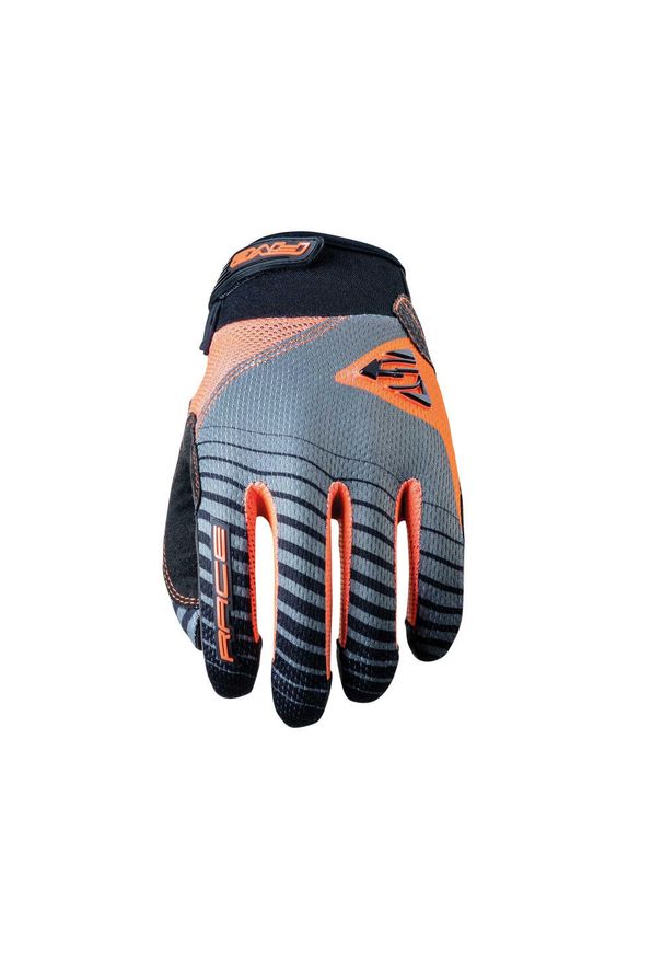 FIVE GLOVES - Rękawiczki RACE KIDS - FLUO ORANGE (pomarańcz fluorescencyjny) - XL/06. Kolor: pomarańczowy. Materiał: materiał. Sport: kolarstwo