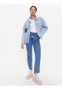 Tommy Jeans Kurtka jeansowa Daisy DW0DW16086 Niebieski Oversize. Kolor: niebieski. Materiał: bawełna