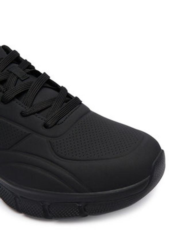 skechers - Skechers Sneakersy Bobs B Flex 118110 BBK Czarny. Kolor: czarny. Materiał: skóra