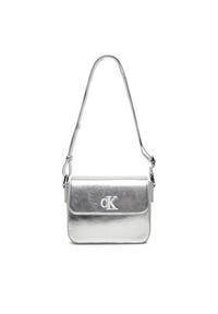 Calvin Klein Jeans Torebka IU0IU00688 Srebrny. Kolor: srebrny. Materiał: skórzane #7