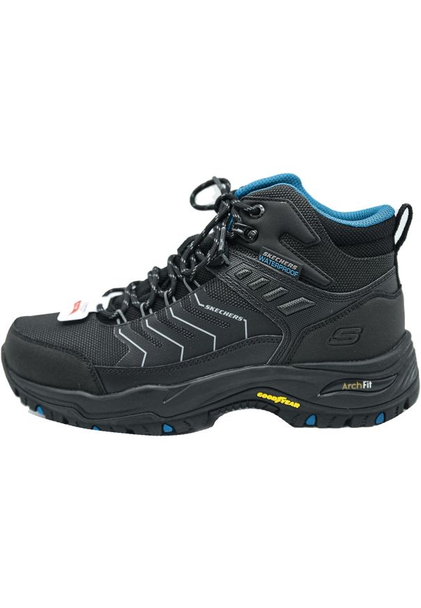 skechers - Buty trekkingowe męskie, Skechers Arch Fit Dawson-Raveno. Kolor: czarny