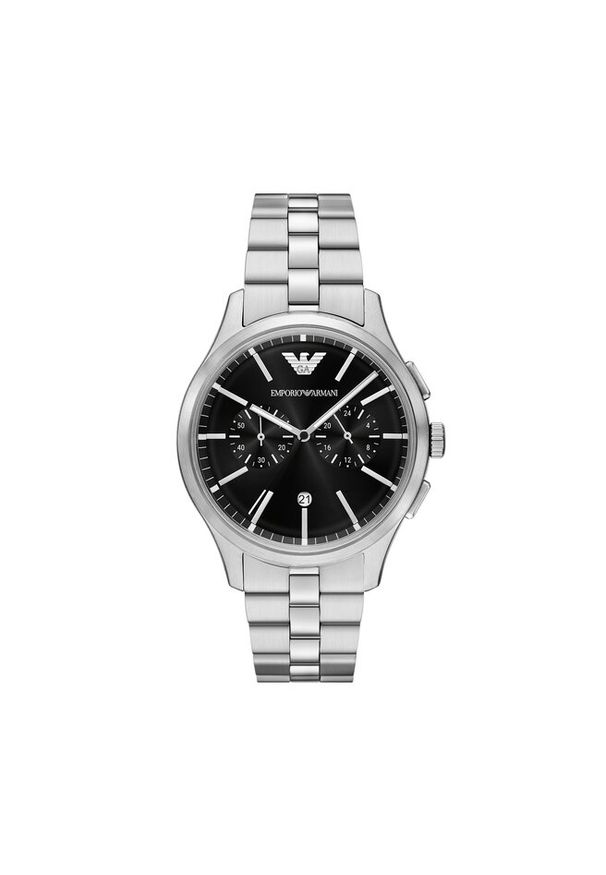 Zegarek Emporio Armani. Kolor: srebrny