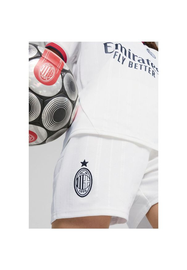 Puma - Młodzieżowe szorty AC Milan 24/25 PUMA White. Kolor: biały. Sport: piłka nożna