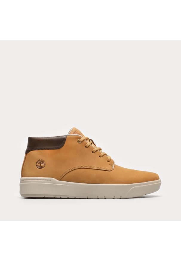 Timberland - TIMBERLAND Seneca Bay Leather Chukka Trzewiki męskie. Okazja: do pracy, na co dzień, na spacer. Kolor: brązowy. Materiał: guma, skóra. Szerokość cholewki: normalna. Styl: elegancki, klasyczny, casual