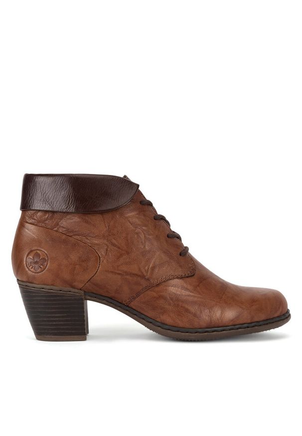 Trzewiki Rieker. Kolor: brązowy