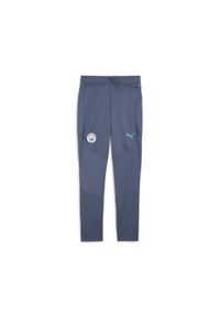Puma - Młodzieżowe spodnie treningowe Manchester City PUMA Inky Blue Magic. Kolor: niebieski. Sport: piłka nożna