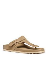 Geox Japonki D Sandybett D558RB 00022 C6738 Beżowy. Kolor: beżowy. Materiał: zamsz, skóra #3