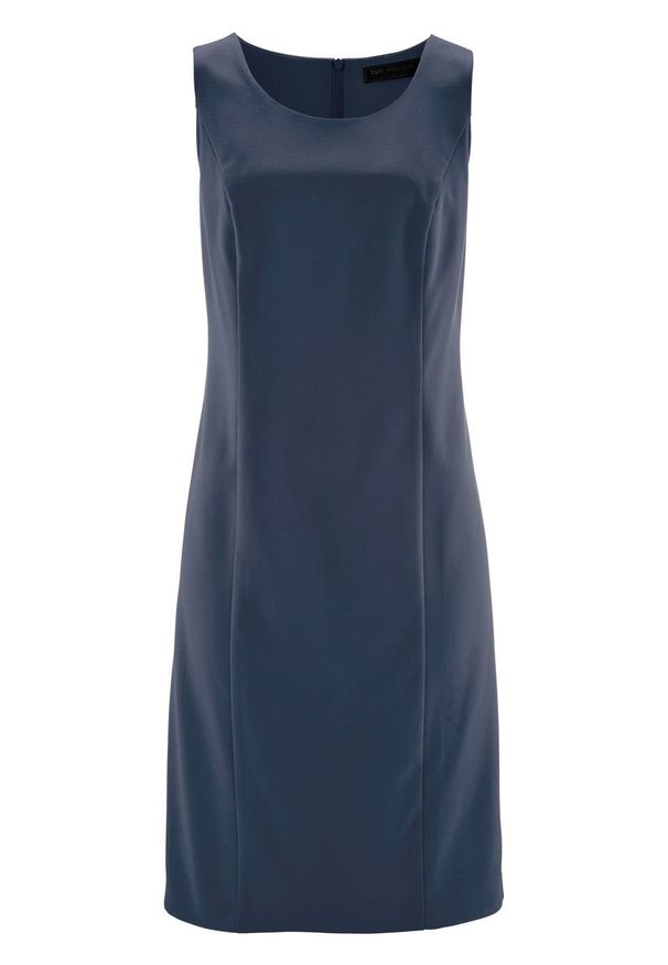Sukienka ołówkowa bonprix ciemnoniebieski. Kolor: niebieski. Typ sukienki: ołówkowe. Długość: midi