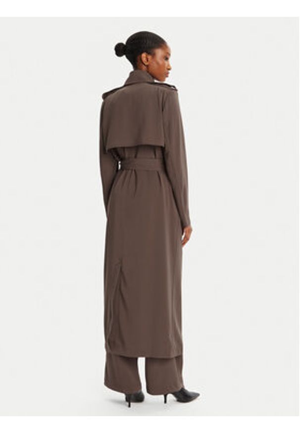 BARDOT - Bardot Trencz Kira Trench Coat 57053JB3 Brązowy Regular Fit. Kolor: brązowy. Materiał: syntetyk