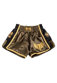 METAL BOXE - Krótka Metal Boxe Thai/Kick Extrem. Kolor: wielokolorowy, żółty, czarny, zielony. Długość: krótkie #1